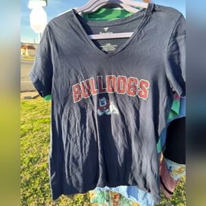 Fanatics Bulldogs Navy Short Sleeve Tee